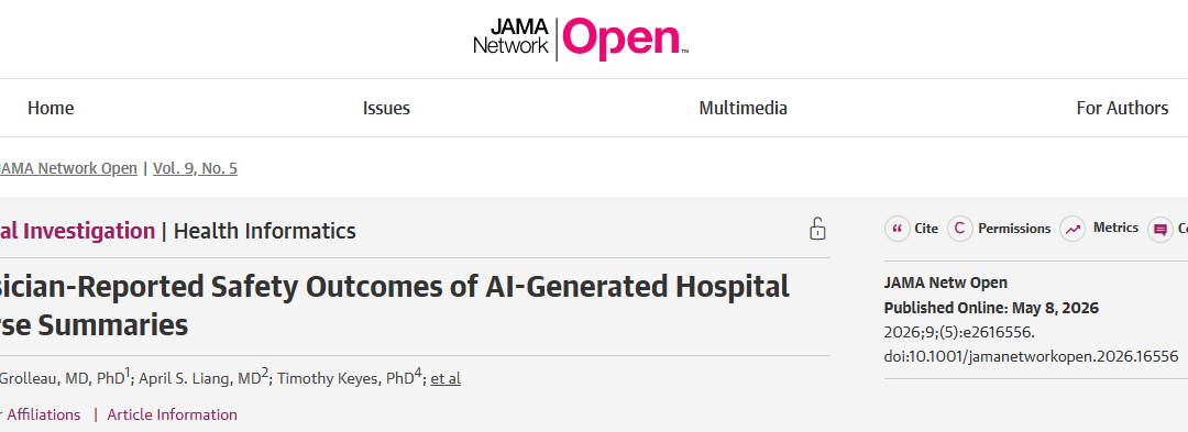 Physician-Reported Safety Outcomes of AI-Generated Hospital Course Summaries